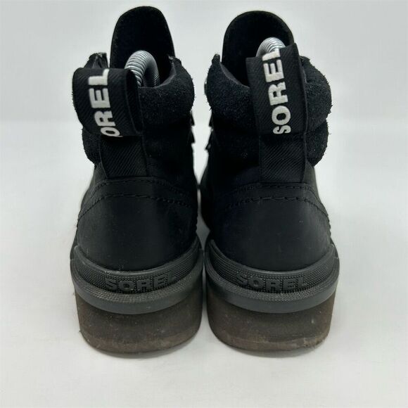 Sorel Women's Chukka Boots Size 5 Black Leather Lace-Up Casual **NO LACES** - Picture 9 of 13